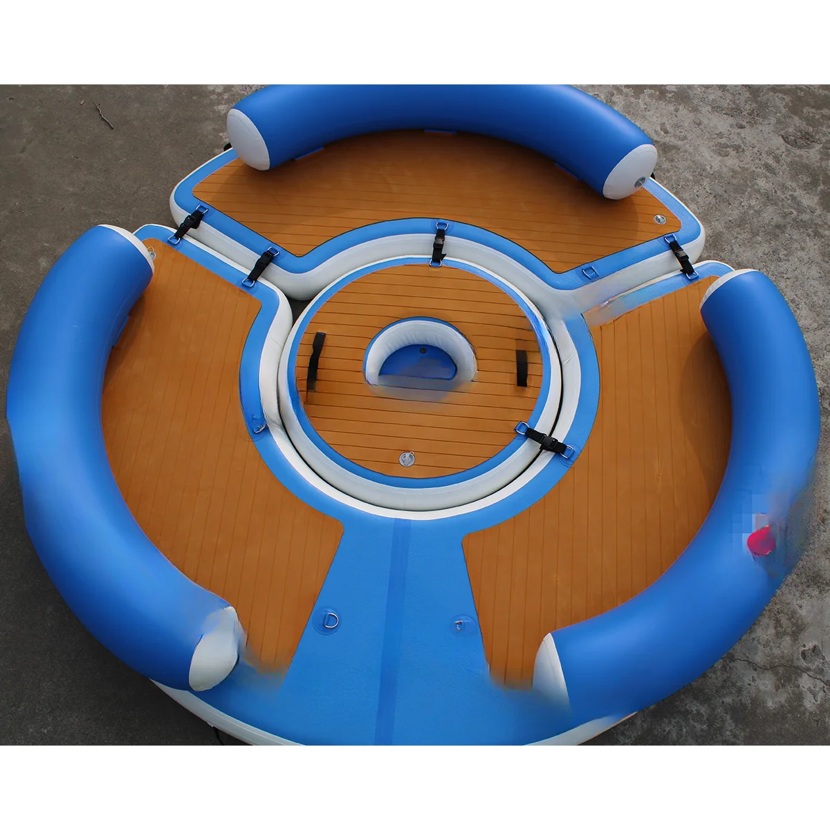 Protection Inflatable Floating Platform Sea Island Pvc