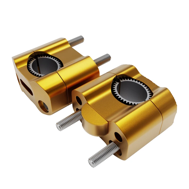multi-color optional motorcycle handlebar clamp installation riser 7/8 