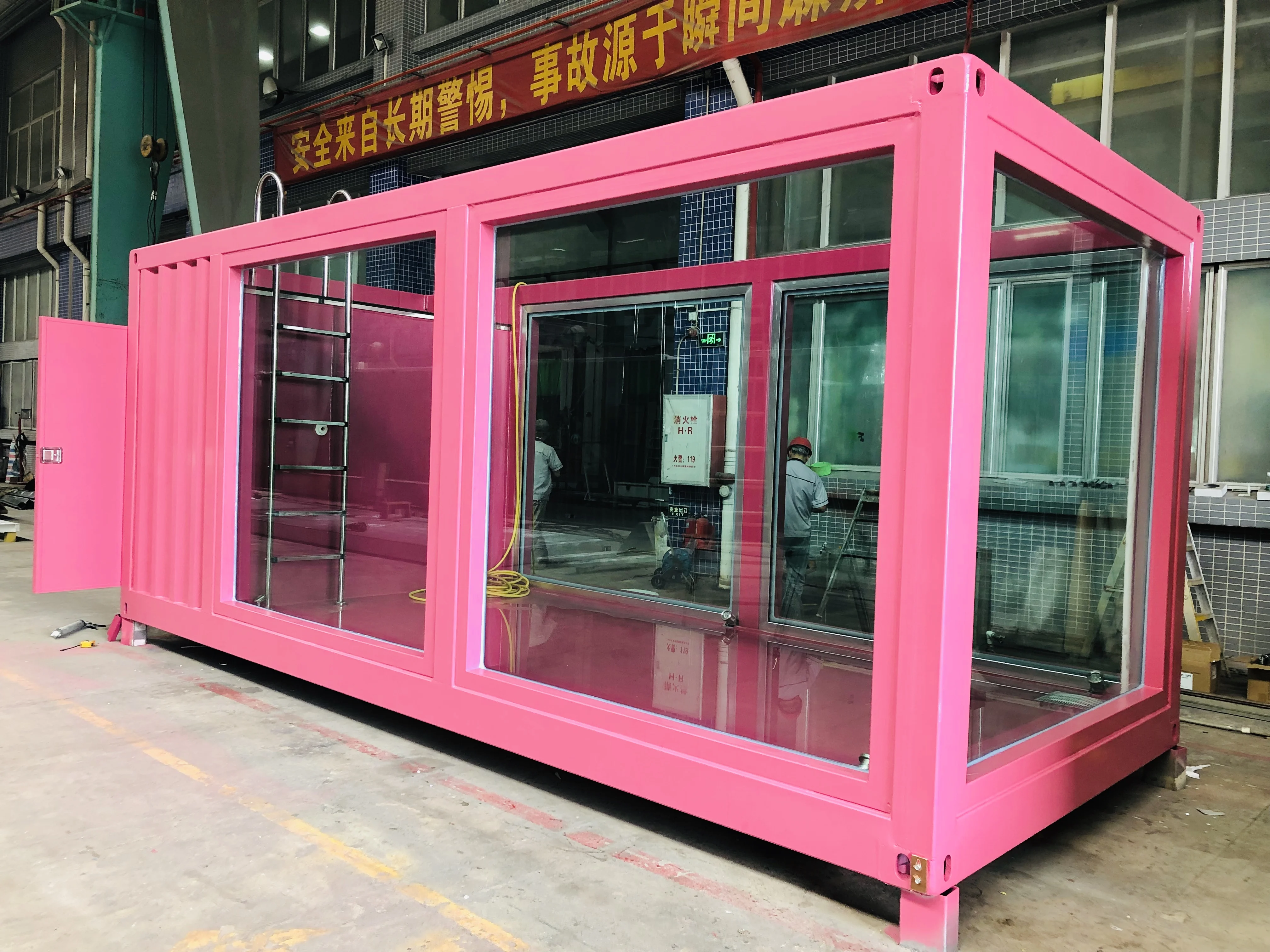 Контейнерный бассейн, большой семейный бассейн длиной 20 футов/40 футов, прочный, устойчивый к коррозии стальной каркас, простой в установке надземный бассейн