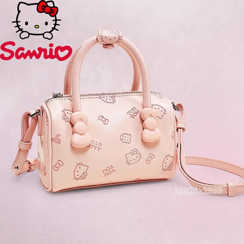 Tas Tangan Mini Hello Kitty Baru Tas Bahu Mini Wanita Kartun Tas Selempang Mini Wanita Tren Fashion Merek Mewah