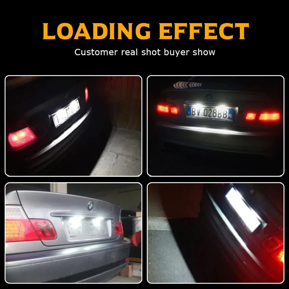 

2 шт. светодиодных фонарей для подсветки номерного знака для VW Fox-Africa 2004-2010, светодиодные лампы для номерного знака