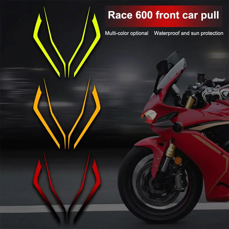 New For 600 350 250 Front End Stickers Waterproof Sunprotection Reflective Motorcycle Modification Stickers Accessories