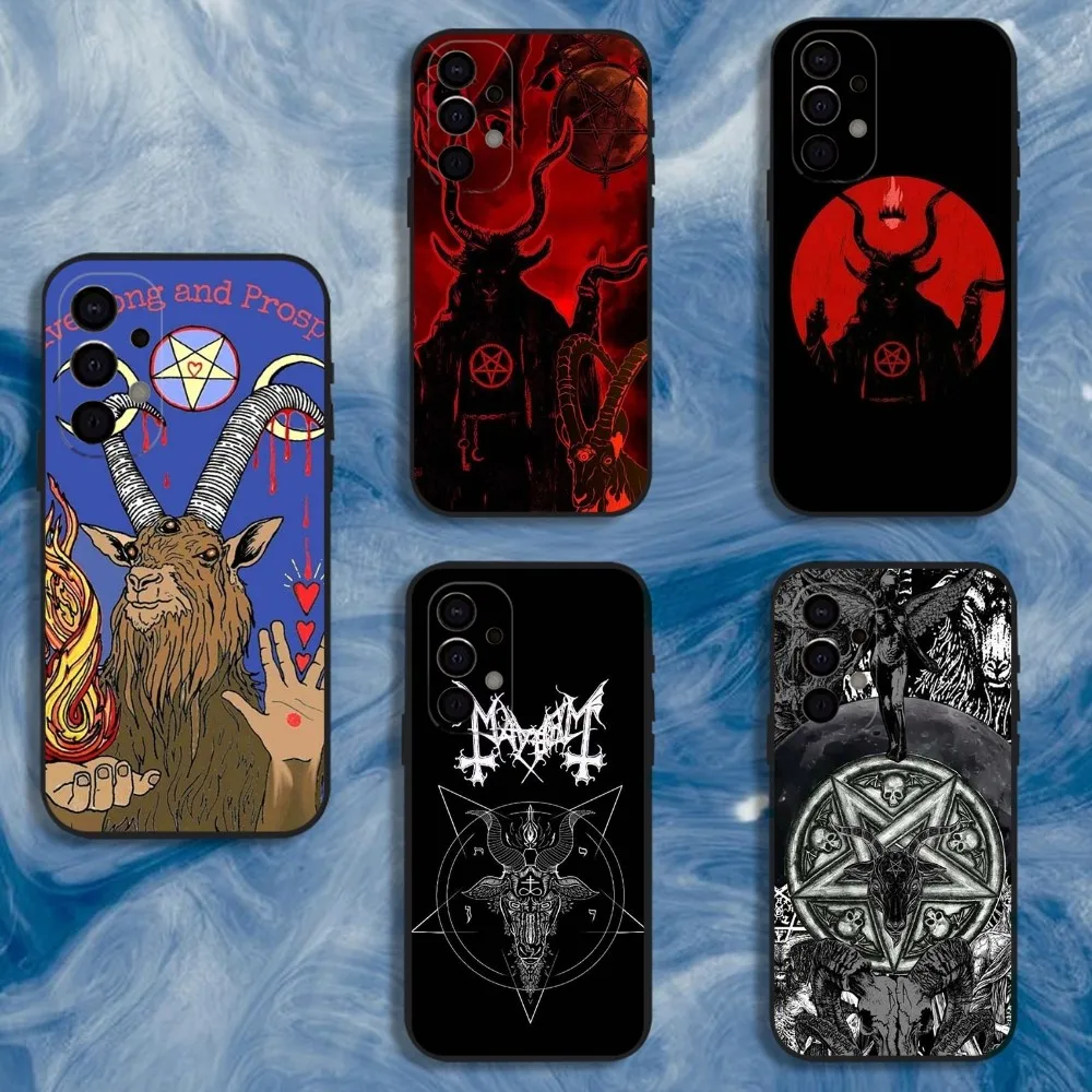 

Gothic Witch Satan Phone Case For Samsung S25,S24,S21,S22,S23,S30,Ultra,S20,Plus,Fe,Lite,Note,10,9,5G Black Cover