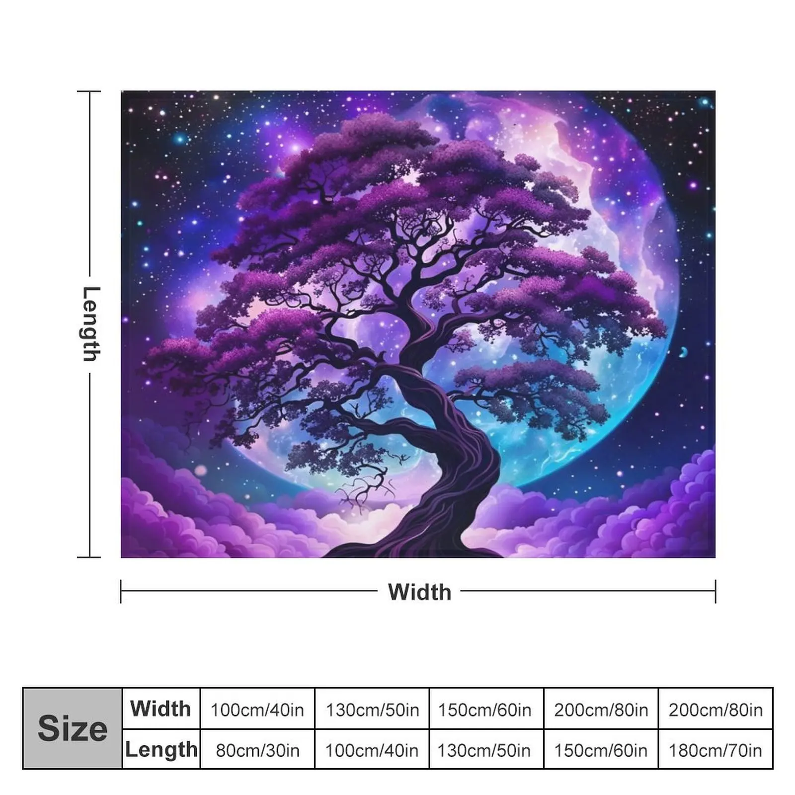 Tree of Life Throw Blanket Warm Moving Blankets