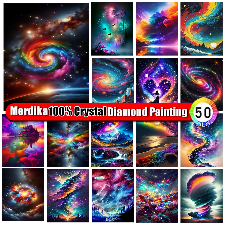 

Picture Size 100% Crystal Diamond Painting Sky Landscape colorful Embroidery Sale Scenery Diamond Mosaic Rhinestones New 2024