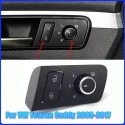 Car Side Door Control Switch Mirror Switch Adjust Knob  For VW Touran Caddy 2003 2004 2005 2006 -2017 Interior Replacement Parts
