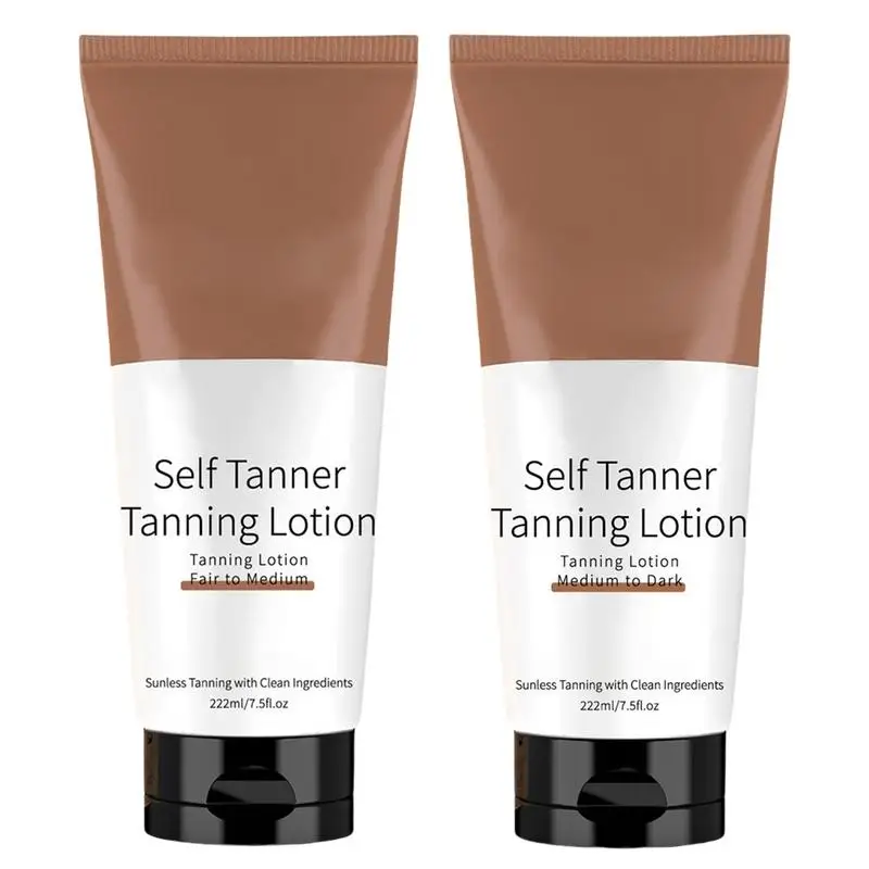 Self Tanning Lotion Face Body Bronzer Dark Sunless Tanner Beach Sexy Solarium Moisturizing Long Lasting Nourish Fake Tan Creams