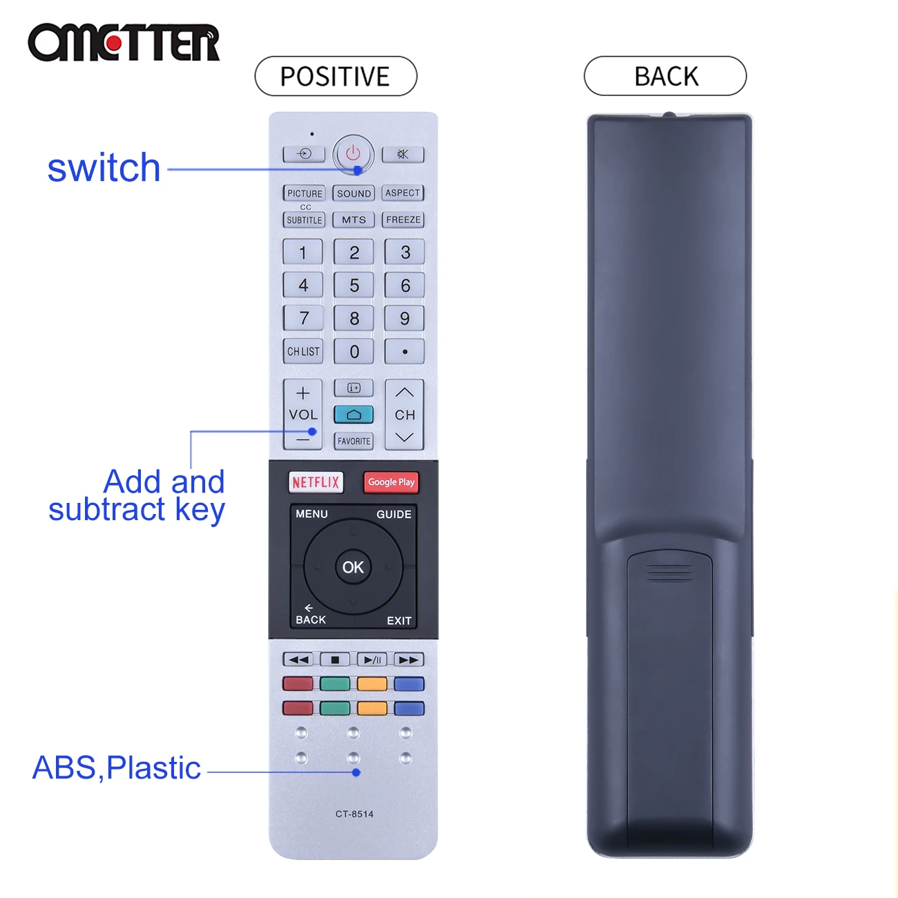 Telecomando originale CT-8514 per TV LCD TOSHIBA 8522 8538