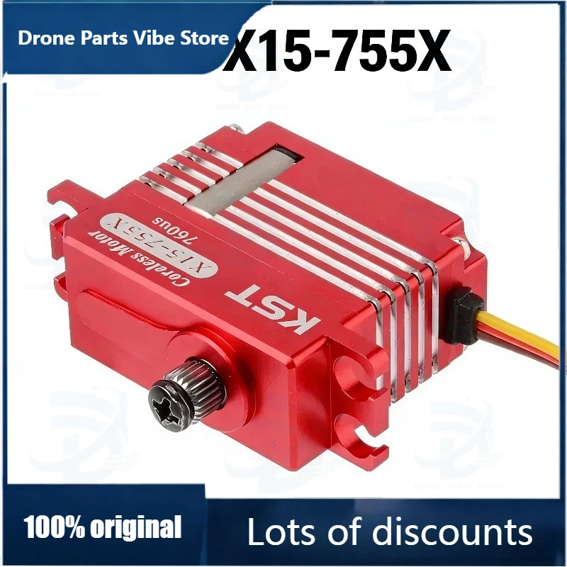 

Fy1pcs new KST X15-755X all-metal casing servo 10.2kg medium-sized digital helicopter 500-class lock-tail servo