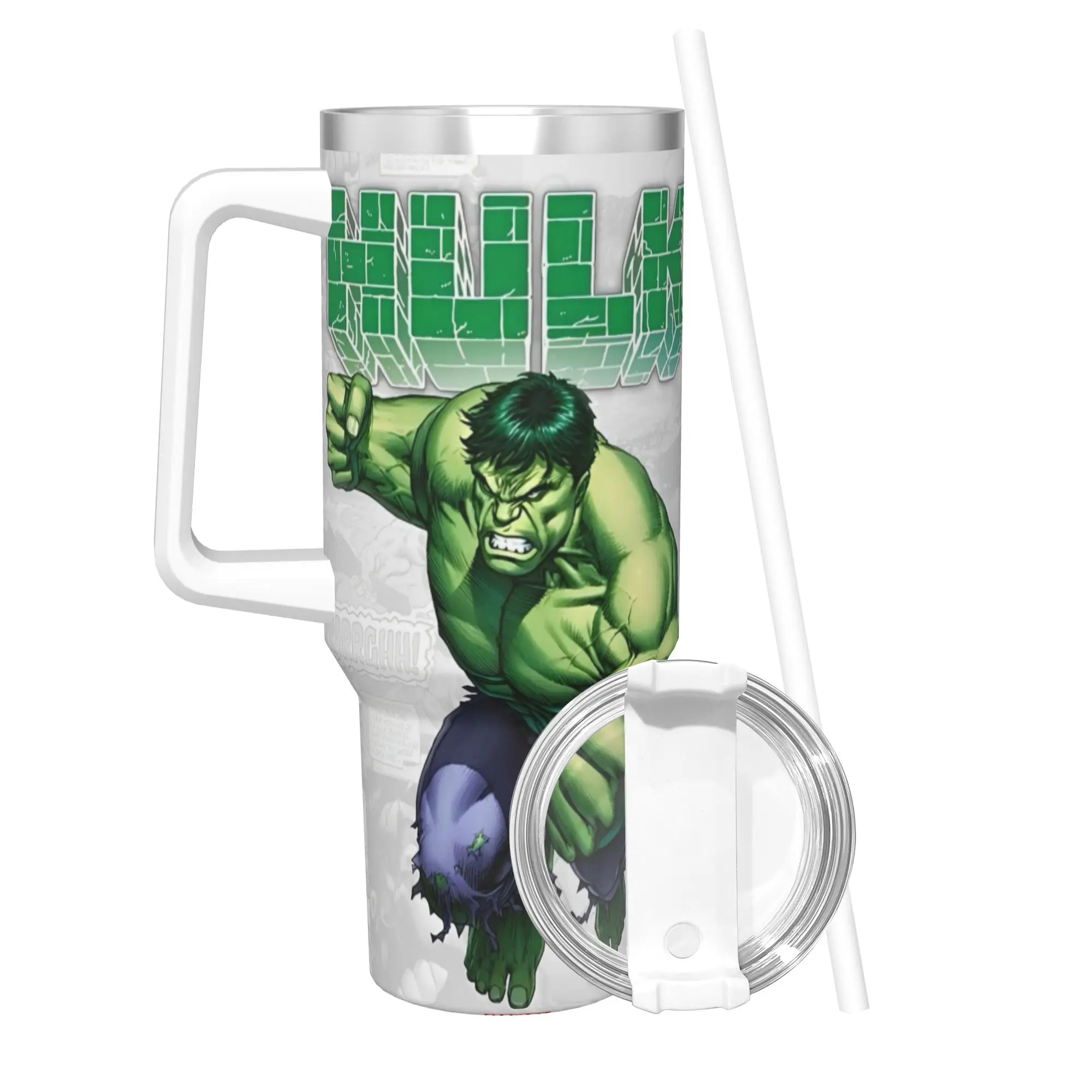 

the incridible hulk super heros hero Tumbler Vacuum Insulated Coffee Cups Stainless Steel Smoothie Tea Mugs Hot Cold Drink 40oz