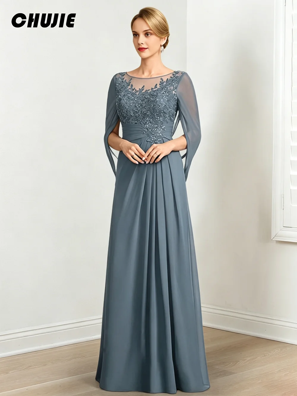Customized Off Shoulder Elegant Mother Of The Bride Dress 2026 Appliques Prom Party Gowns Chiffon Women Wedding Guest Dresses