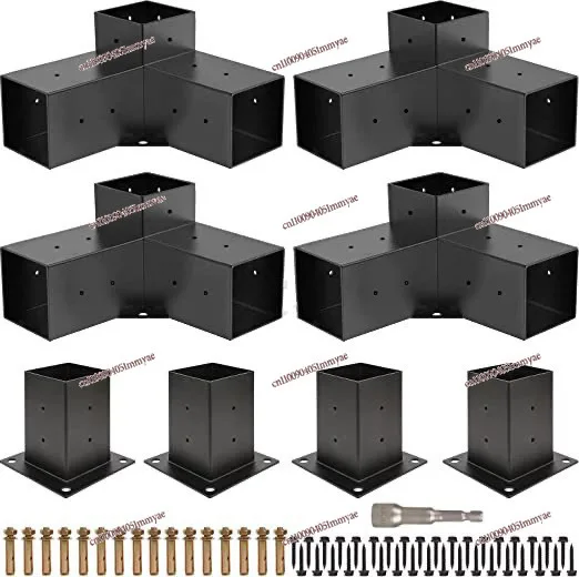 

Bestseller Outdoor Pergola Bracket 4 × 4 6 × 6 Corner Bracket, Pergola Bracket, Steel and Wood Combination