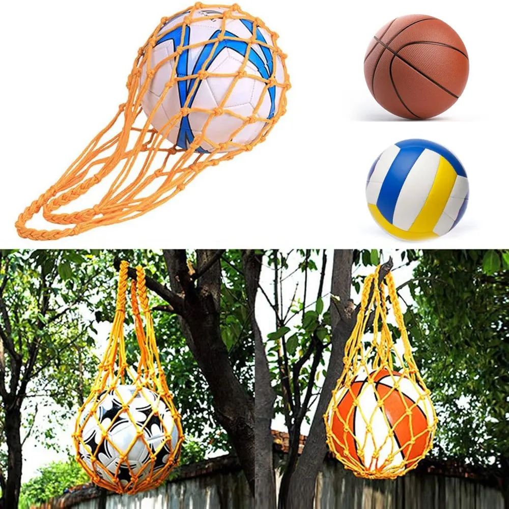 

1x Basketball Net Bag Nylon Bold Storage Bag Single Ball Carry Portable Equipment Outdoor Sports Football Soccer Volleyball Bag