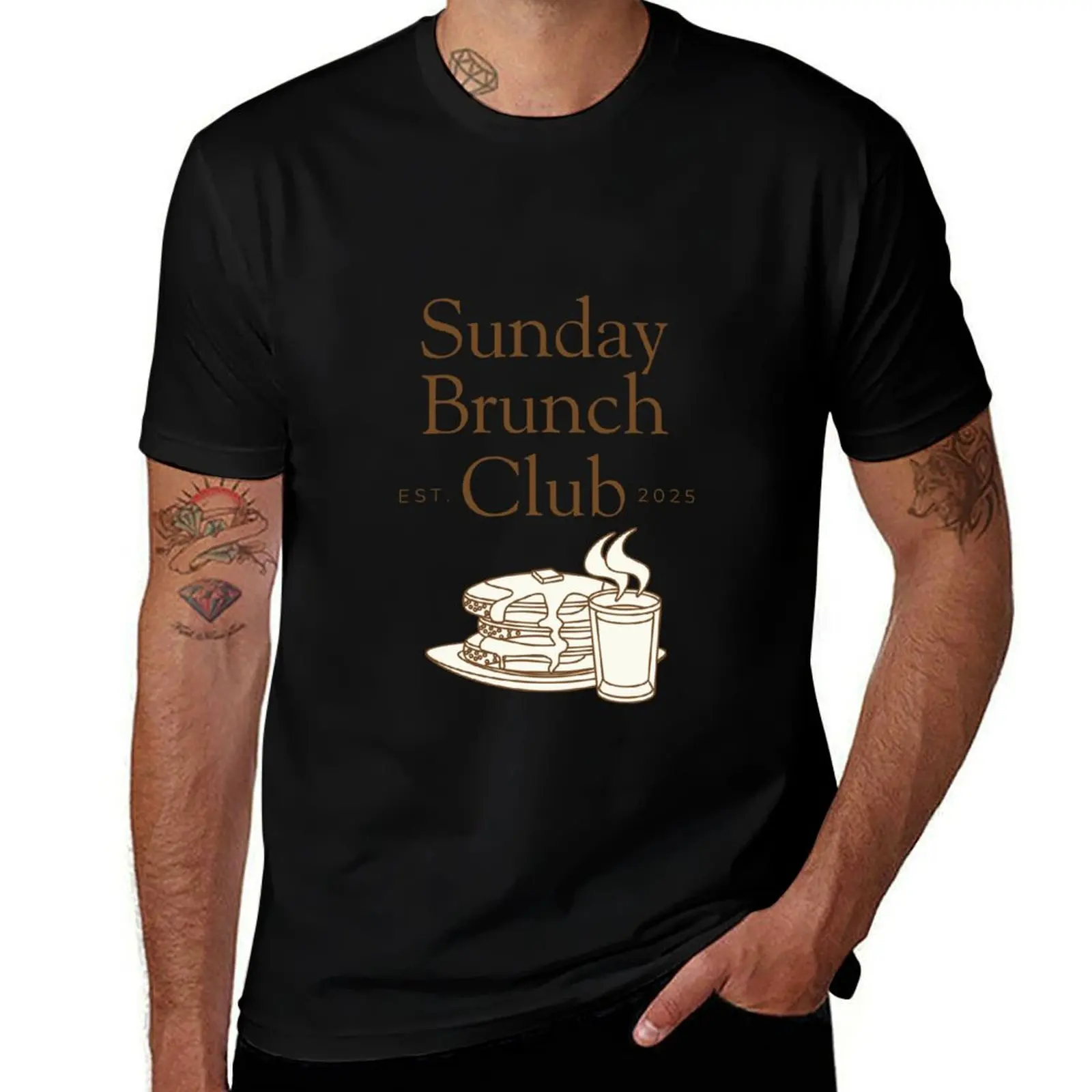 

Sunday brunch T-Shirt new edition luxury designer new gifts and t-shirts rapper graphic tees men t shirt