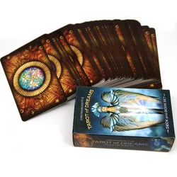 Golden Art Nouveau Tarot Deck 78 Cards with Guidebook Cards Occult Divination Book Sets for Beginners Classic Art Nouveau Style