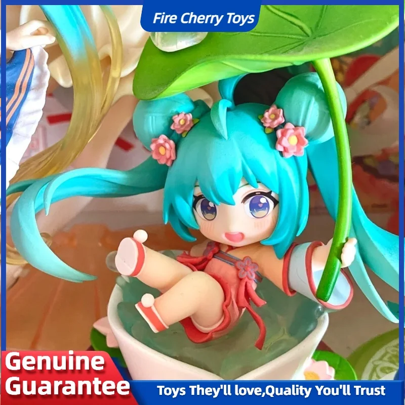 

Новый оригинальный Qingcang Studio Vocaloid Hatsune Miku Flower Rain Kawaii Мини ПВХ Фигурка Модель Куклы Игрушки Милый Подарок На День Рождения