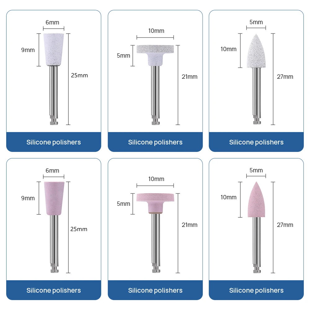 Dental Composite resin polishing Polisher Kit For Low-Speed Handpiece Porcelain/Natural Teeth/Nail Polishing Dentistry
