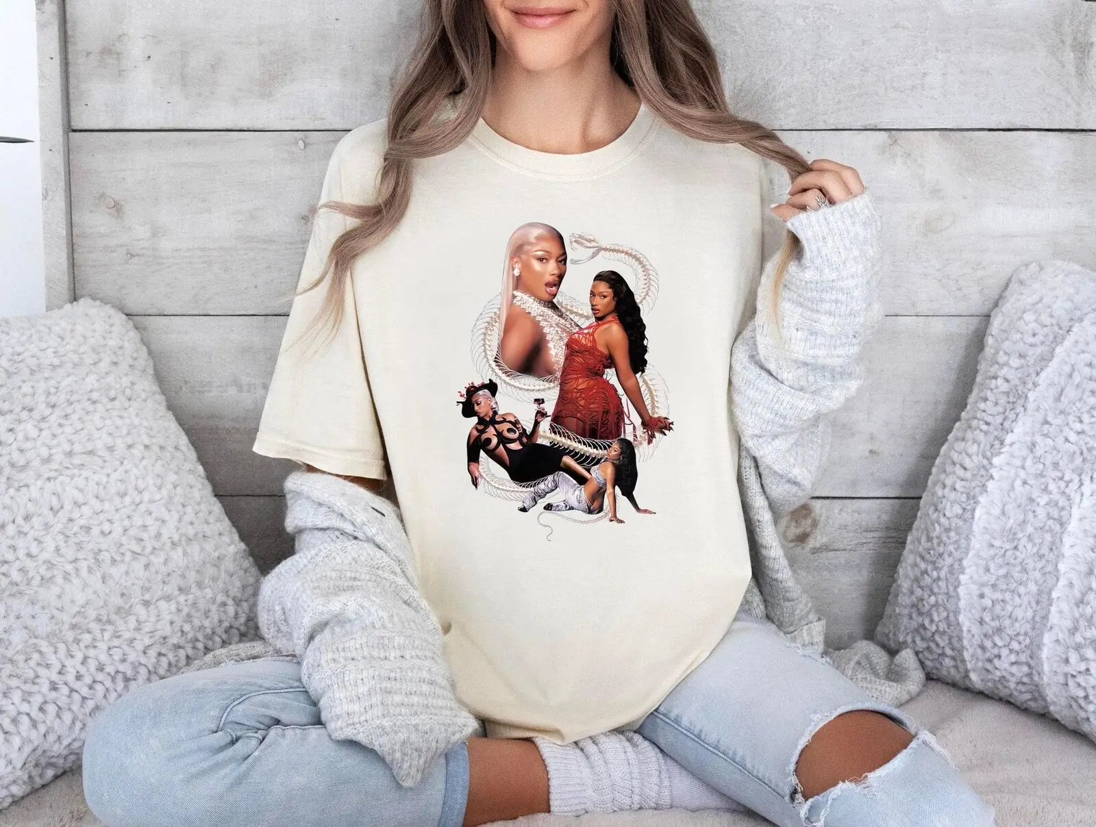 Megan Thee Stallion Raper Shirt  Rapper Megan Thee Stallion Bootleg Shirt  Retro