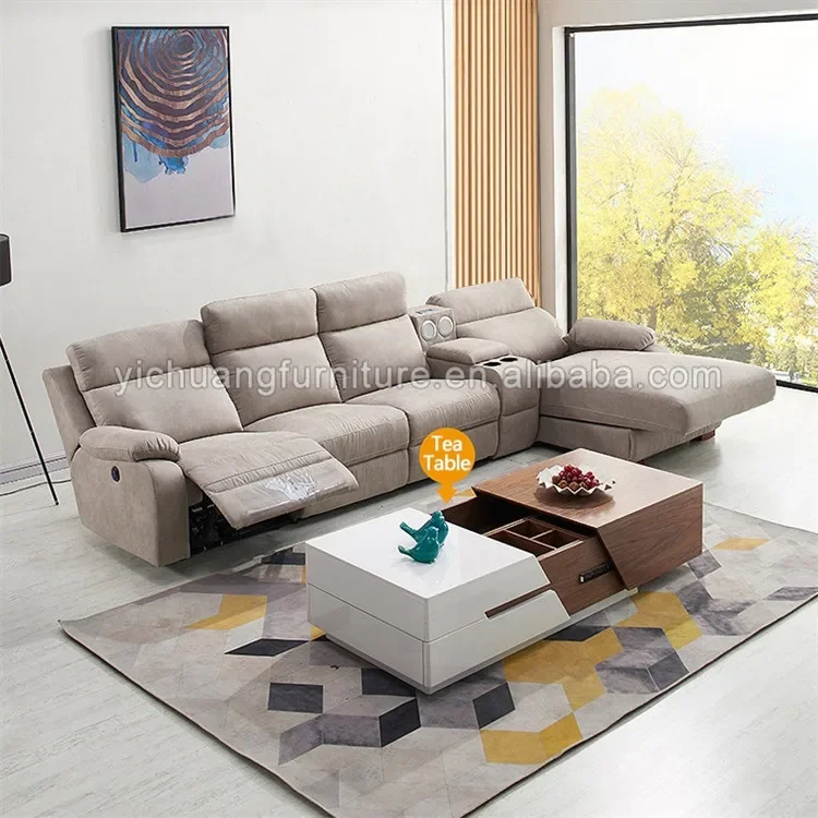 Northern Europe modern minimalist first-class space smart capsule electric function technology fabric Living Room Sofas