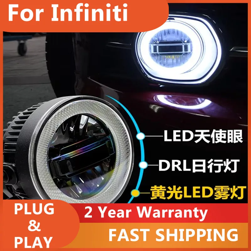 

Автомобильные аксессуары для Infiniti QX30 QX50 QX56 QX60 QX70 QX80: Противотуманные фары «Ангельские глазки» с функцией ДХО (3 в 1)