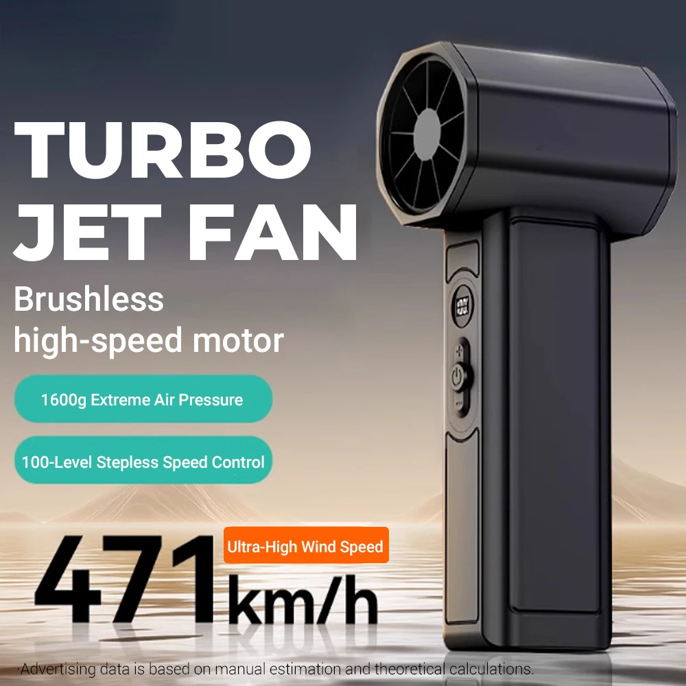 

1600G Thrust Violent Blower 100-Speed Stepless Control Turbo Fan 64mm Brushless Highpower Duct Fan Powerful Air Blower