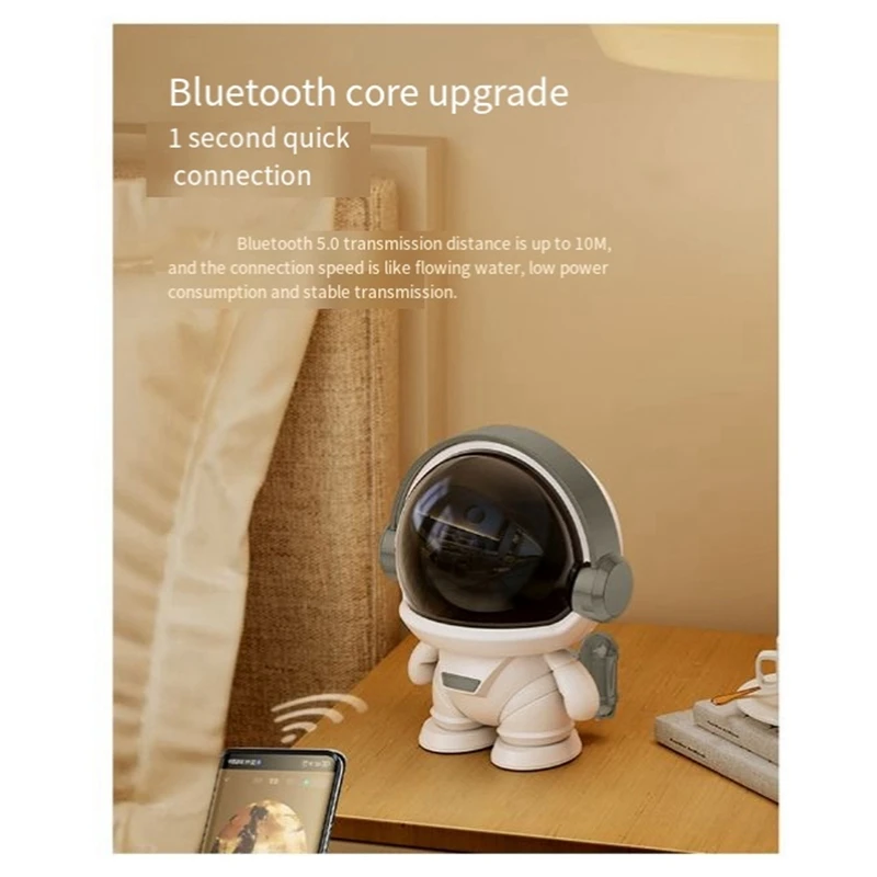 Astronaut Wireless Bluetooth Speaker Cute Desktop Space Robot Bluetooth Speaker Tws Subwoofer For Home Outdoor Gift