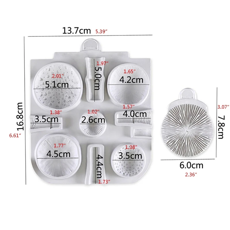 DIY Mushroom Cake Decoration Epoxy Resin Mold Baking Ornaments Silicone Mould