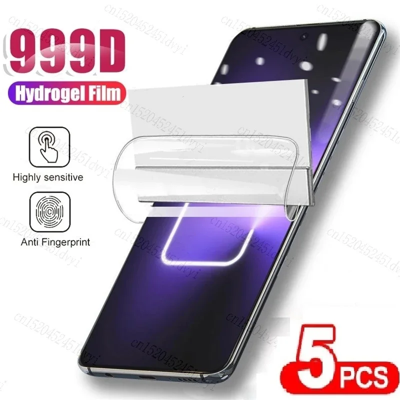 Гидрогелевая пленка 5 шт. для Realme GT 5 3 2 Neo 5 SE 3T 2T V30 V20 V23i Q3T Q5 Pro, защита экрана