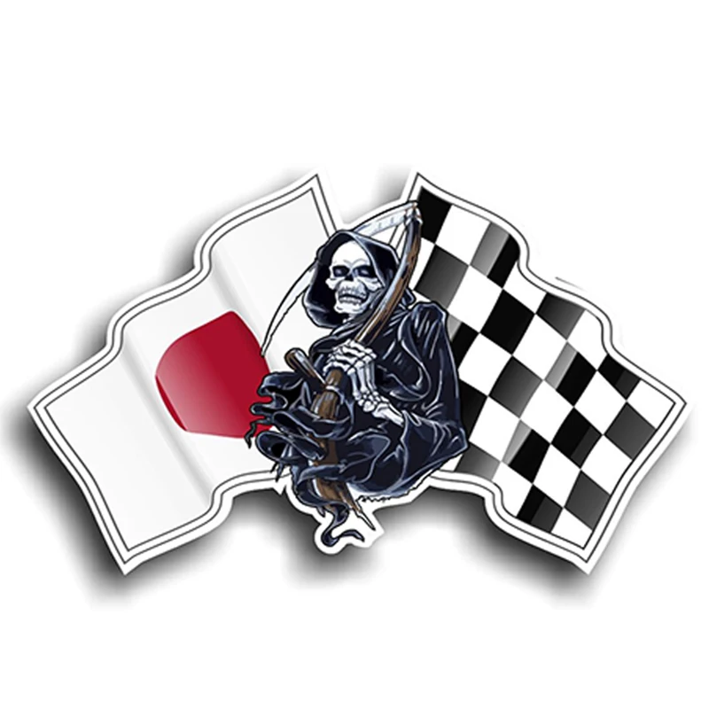 Z1166# Self-adhesive Decal For Grim Reaper Car Sticker Waterproof Auto Decors on Bumper Rear Window Laptop