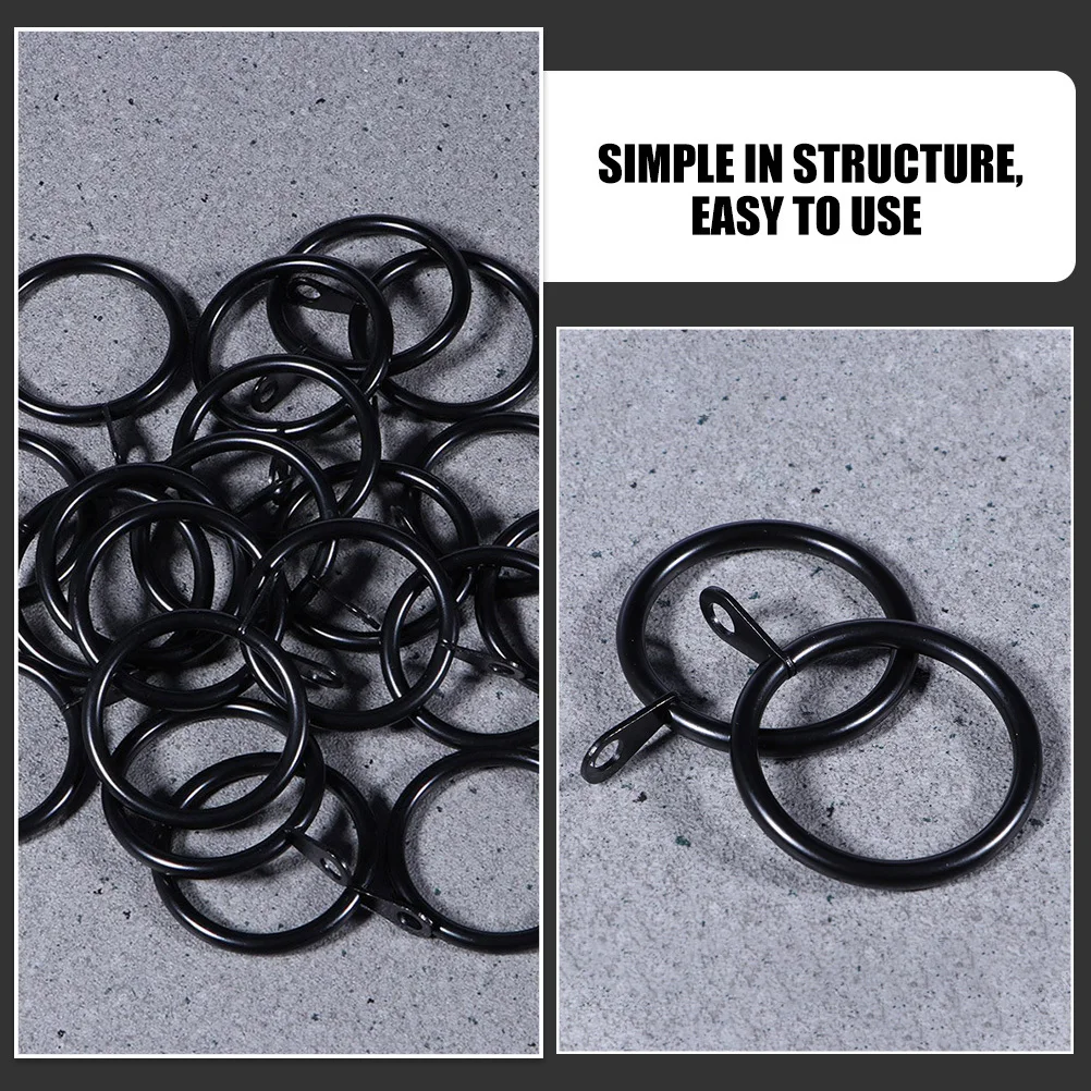 

20Sets Thick Curtain Rings Shower Hangers Easy Installation Smooth Operation Curtain Rings Shower Ring