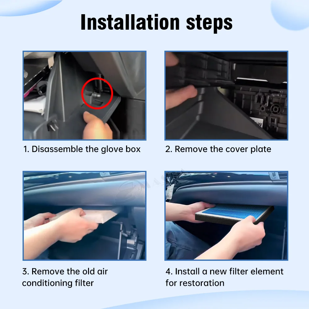 HEPA Cabin Air Filter For Chevrolet Blazer Bolt EV/EUV Camaro Onix Air-Filters Activated Carbon Conditioner Replacement Kits view 6
