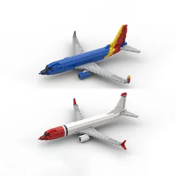 Aerospace Series MOC Boeing 737 Norwegian Air Shuttle Building Block Model Set Originality DIY Children's Toys Birthday Gifts