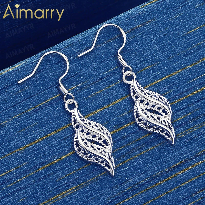 925 Sterling Silver Retro Hollowed Out Conch Earrings for Women's Parties Banquets Weddings High-quality Fashion Jewelry
