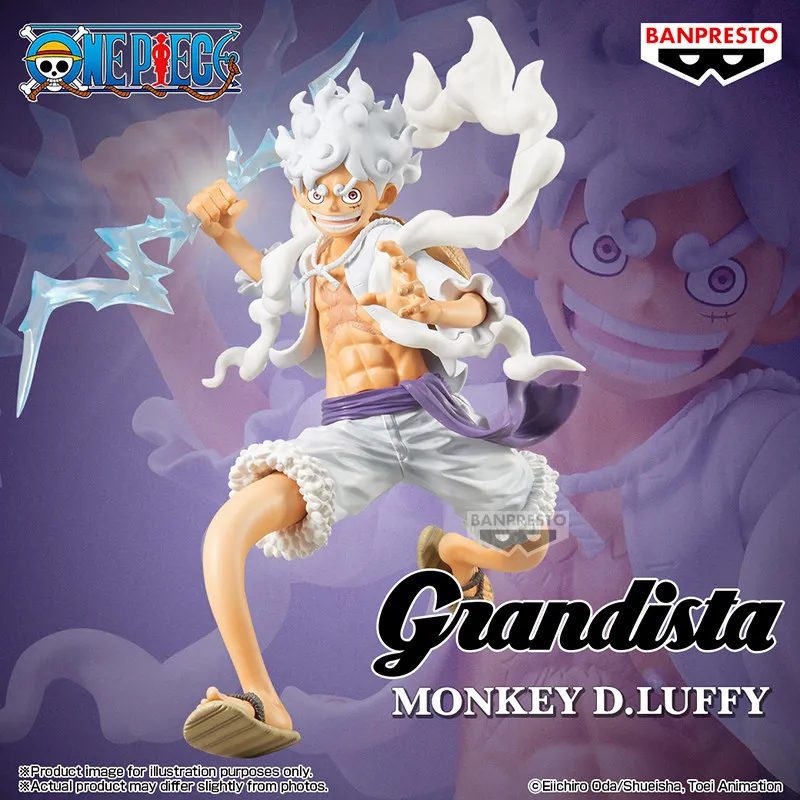 Bandai Banpresto One Piece Grandista Monkey D Luffy Gear 5 Special Edition Collectible Figure Anime Statue For Adult Collection