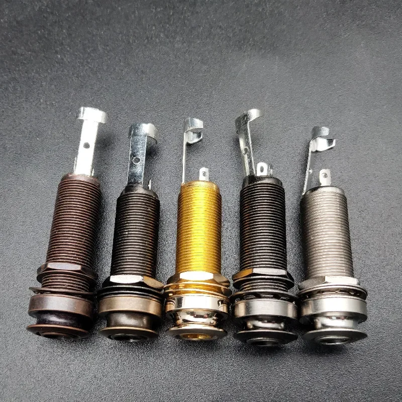 

Cylinder Guitar Equalizer Pickup EQ 6.35 Endpin Output Socket With Strap Pin Chrome/Gold/Bronze/Gun Color/Green Bronze