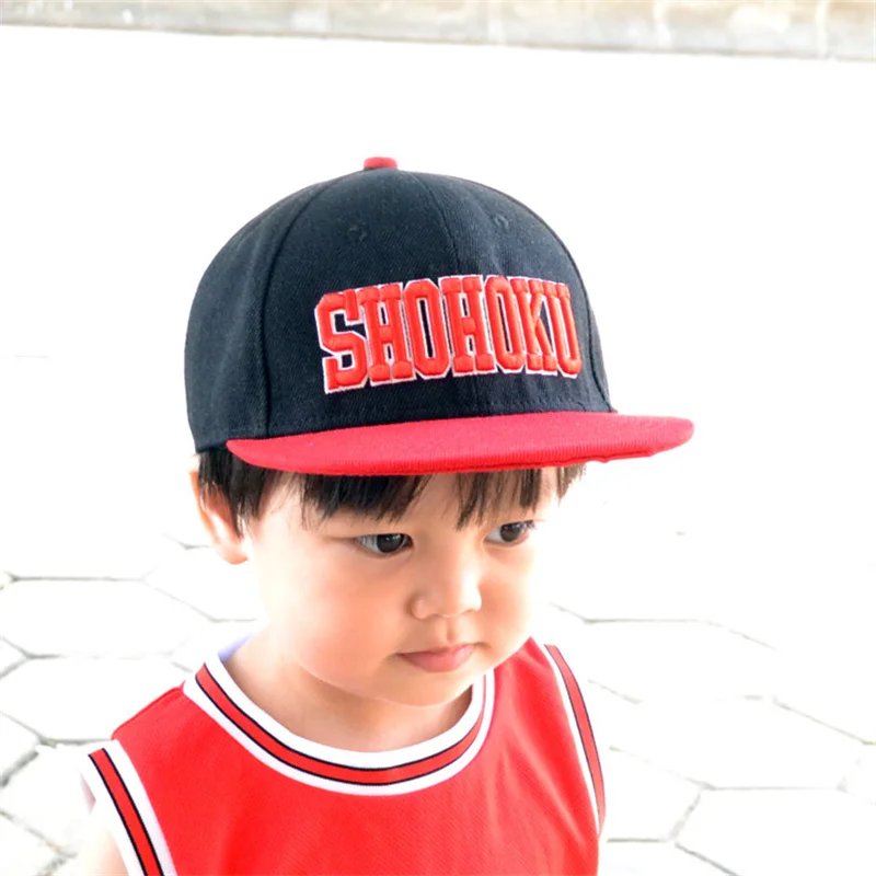 Gorro de Anime Shohoku para niños, equipo de baloncesto escolar, gorra deportiva roja, accesorios de Cosplay