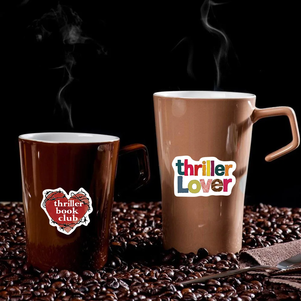 50 قطعة نمط الرعب الهالوين الإثارة كتاب الكرتون ملصق التحفيز الفني رواية مروحة تزيين زجاجة جراب هاتف الغيتار