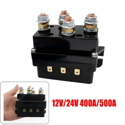 12V/24V Winch Solenoid Relay Controller 500A DC Switch 4WD 4x4 Boat ATV Truck Control Electric Wireless Remote Control System
