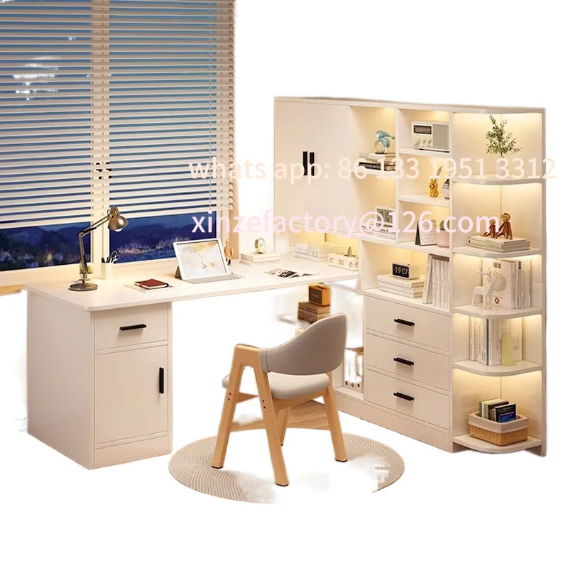 

Computer desk student home writing bedroom desk L-shaped