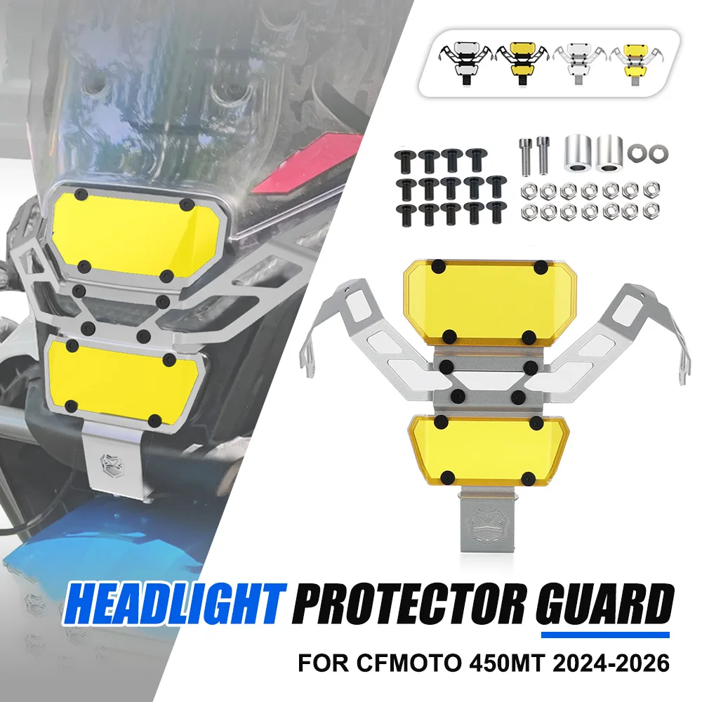 

FOR CFMOTO 450MT CF MOTO 450 MT 450-MT 2024-2025-2026 Headlight Guard Head Light Lamp Grille Cover Protector CF450 MT IBEX 450
