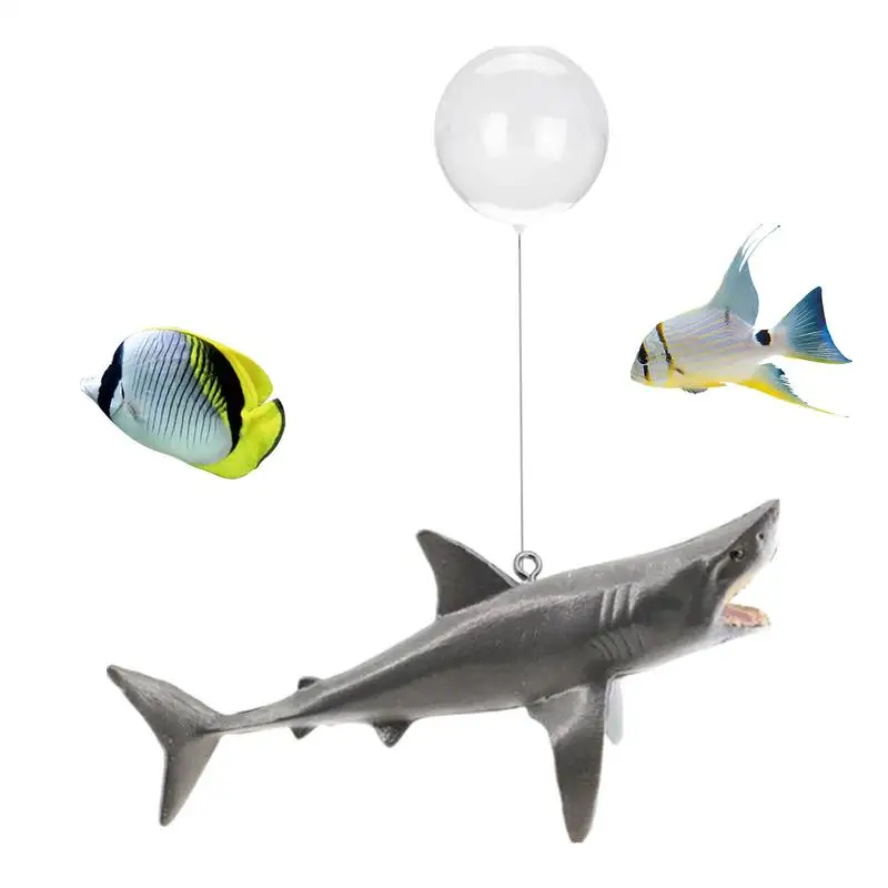 Adjustable Floating Shark Decor for Aquariums