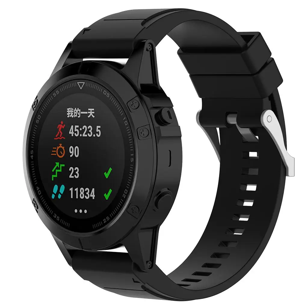 Fitness Wear Silicone Replacement Wristband Smart Watch Strap for Garmin Fenix 5x Sports Lovers