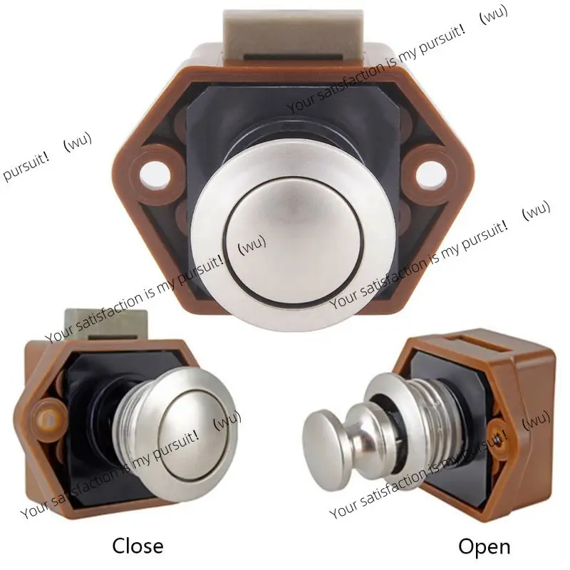 Diameter 20mm Camper Car Push Lock RV Caravan Boat Drawer Latch Button Locks For Furniture Hardware U90C