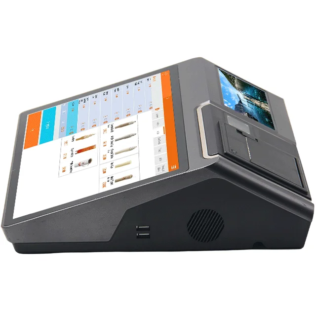 11.6'' or 12.5''HD Main Display 5'' Customer Display 58mm Built In thermal Receipt Printer Compatible with Loyverse