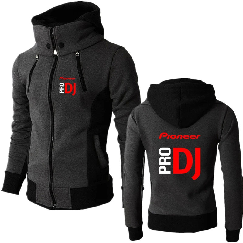 

2022 Critically Acclaimed Men Sports Hoodie Pioneer Pro DJ Printed Customizable Logo Double Zipper Sweatshirt Men Spring Autumn