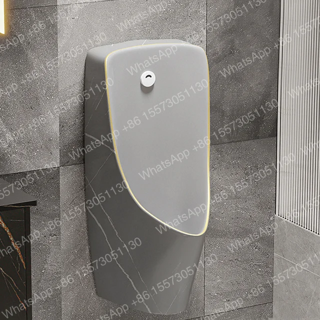 Automatic Urinal Flusher With Sensor OEM Wall Hung Ceramic Power Urinal For Men Floor Mounted Urinals
