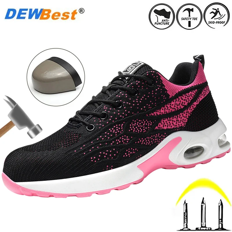 

Men's anti-smash and anti-puncture safety shoes shock-absorbing work shoes female lightweight breathable protective shoes