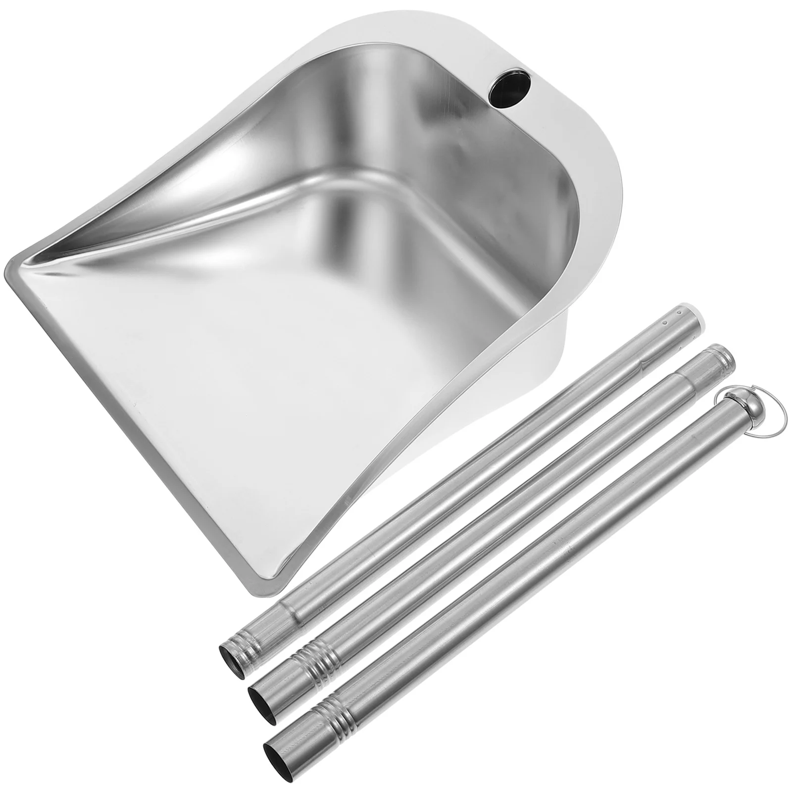 Outdoor Blinds Sanitary Bucket Household Garbage Cleaning Supplies Stainless-Steel Broom Set Trash Dustpan
