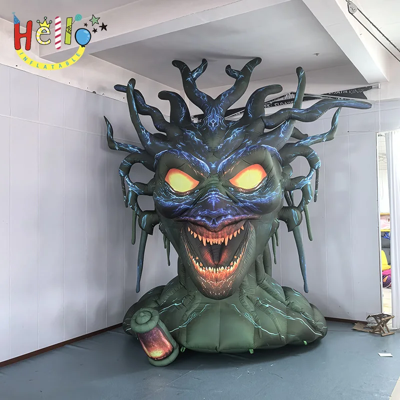 Giant Inflatable Tree Monster Head Scary Halloween Decoration Haunted House Theme Park Atmosphere Props