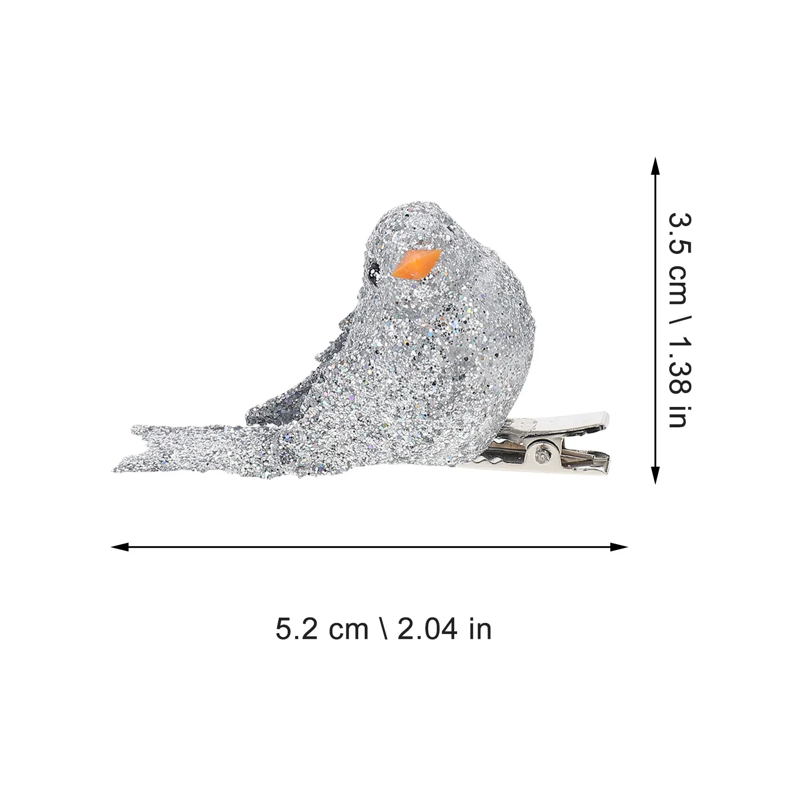12pcs Realistic Christmas Bird Ornaments – Foam Decor for Tree, Wreath & Holiday Scene Layout